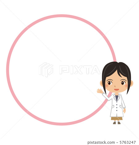 白人女孩婦女和框架 5763247