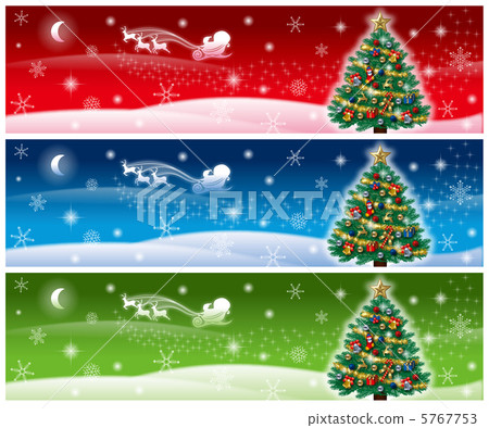 Christmas banner set. An illustration. 5767753