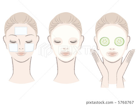 Cucumber Pack Cotton Pack Clay Pak Facial Mask Women Maintenance Moisturizing Female Esthetic 5768767