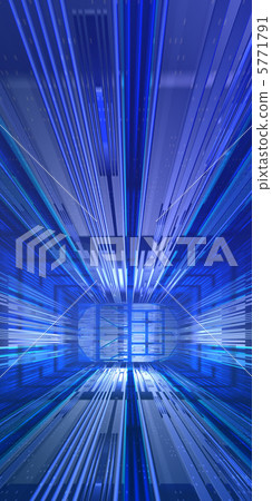 一條長長的藍色走廊 5771791