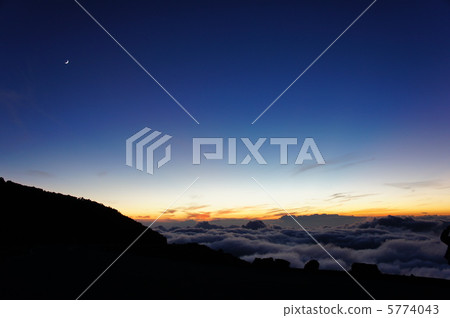 晚上風景的夏威夷·哈萊阿卡拉 5774043