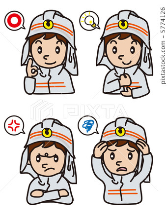 消防員各種面部表情 5774126