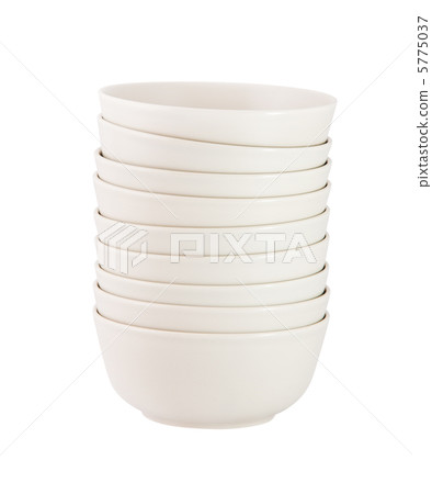 Stack of  bowls isolated on white background 5775037
