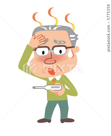 An elderly man with fever 5775359