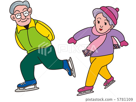 An old couple's skate An old couple's skate 5781109