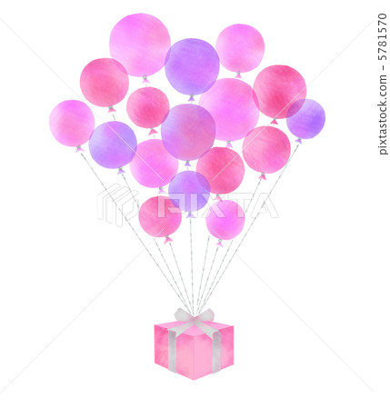 Illustration of balloons and gifts Illustration of balloons and gifts 5781570