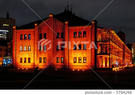 Night view of Yokohama Red Brick Warehouse (Naka Ward, Yokohama City) 5784266
