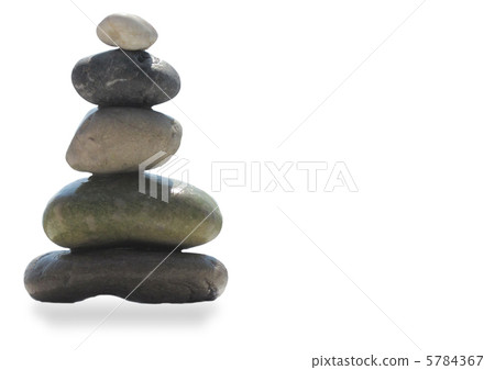 The stack of pebble stones in zen concept 5784367