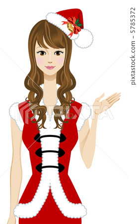 聖誕老人女孩/白背 聖誕老人女孩/白背 5785372