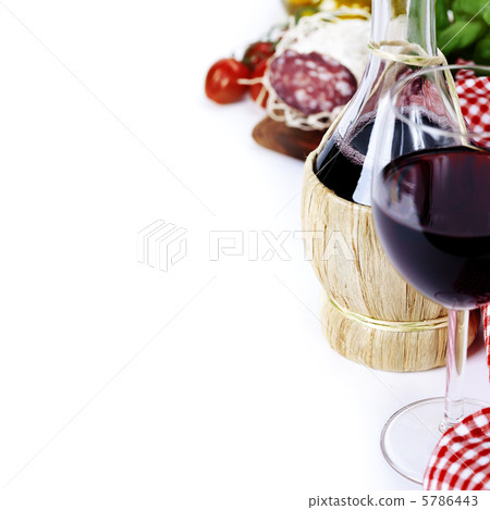 bottle of wine from Italy and fresh ingredients bottle of wine from Italy and fresh ingredients 5786443
