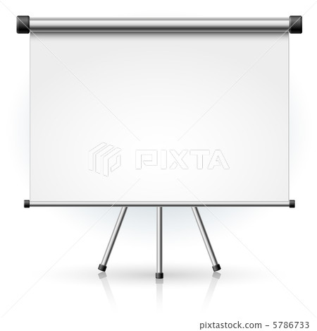 Blank portable projection screen 5786733