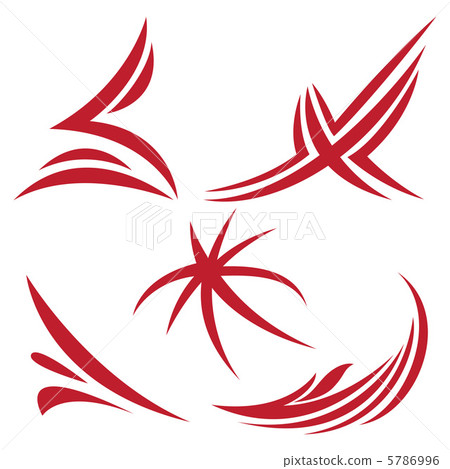 Abstract red signs Abstract red signs 5786996