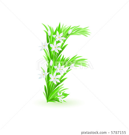 One letter of spring flowers One letter of spring flowers 5787155