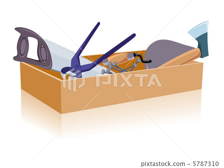 Toolbox, white and isolated background 5787310