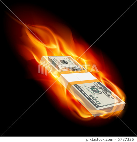 Burning dollars 5787326