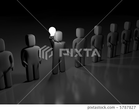 Different person. Person hold lightbulb 5787827