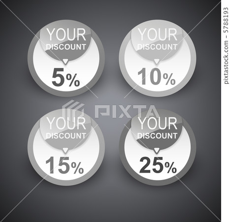 Discount labels. Vector 5788193