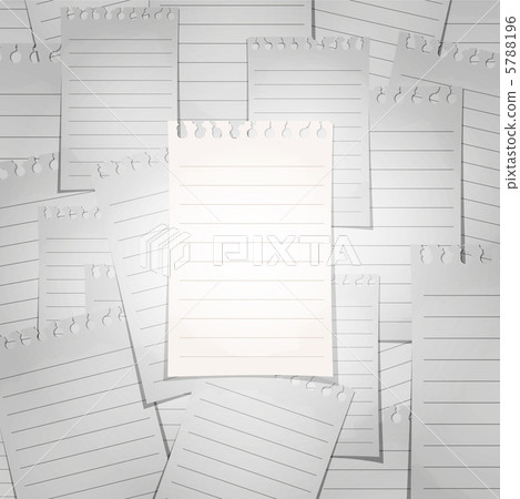 Spiral lined notepad sheet. The concept of separation from the c 5788196