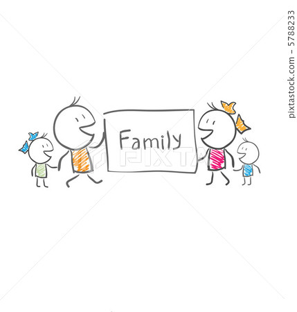 The family holds a poster 5788233