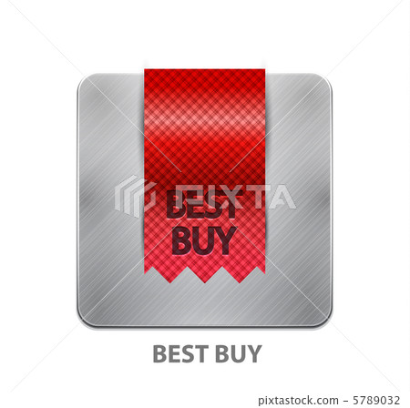 Red ribbon mobile app button - Stock Illustration [5789032] - PIXTA
