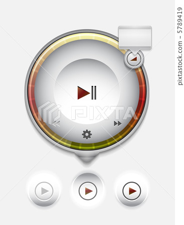 Multimedia player UI Multimedia player UI 5789419