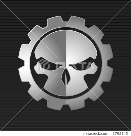 Vector illustration of evil skull 5792145