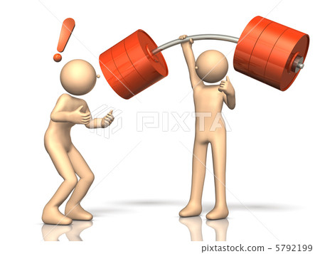 3DCG illustration showing unexpected power 5792199