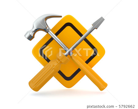 Utility. Tools, screwdriver and hammer. Utility. Tools, screwdriver and hammer. 5792662