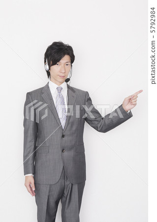 Male telephone a pointer 5792984