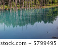 Shirogane Onsen area in Biei-cho, Hokkaido Region Aoike 5799495