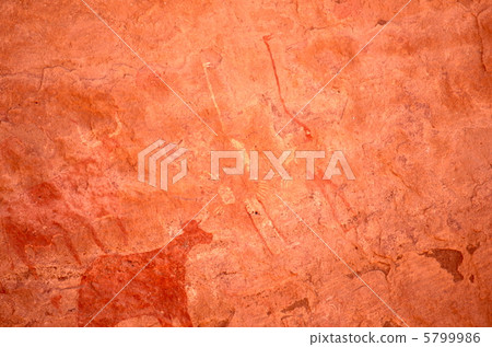 Rock painting in the Mountains of Ennidi 5799986