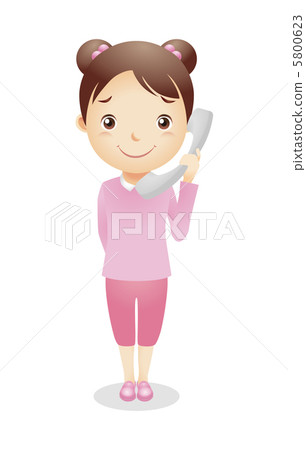Girls' child illustration 5800623