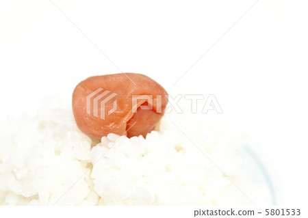 Umeboshi to cooked rice 5801533