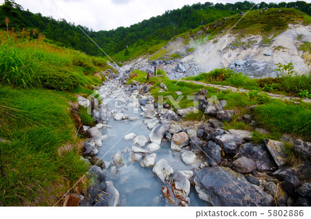 溫泉河，玉川溫泉，十和田八幡平國立公園 5802886
