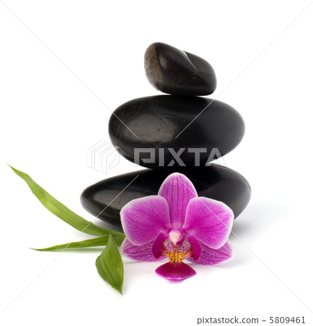 Zen pebbles balance. Spa and healthcare concept. Zen pebbles balance. Spa and healthcare concept. 5809461