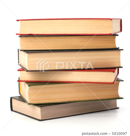 book stack isolated on white background book stack isolated on white background 5810097