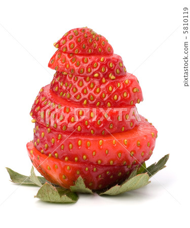 Sliced strawberry isolated on white background Sliced strawberry isolated on white background 5810119
