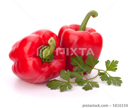 red pepper isolated on white background 5810150