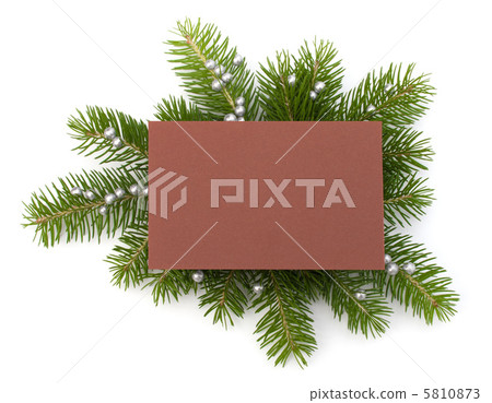 Christmas decoration with greeting card 5810873