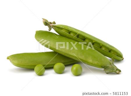 Fresh green pea pod 5811153