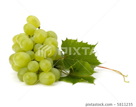Ripe grape whith leaf Ripe grape whith leaf 5811235