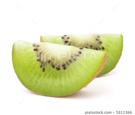 Two kiwi fruit sliced segments 5811366
