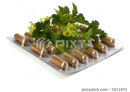 herbal medicine isolated on white background herbal medicine isolated on white background 5811973