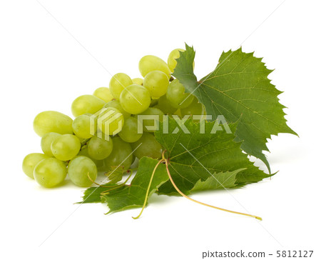Ripe grape whith leaf 5812127