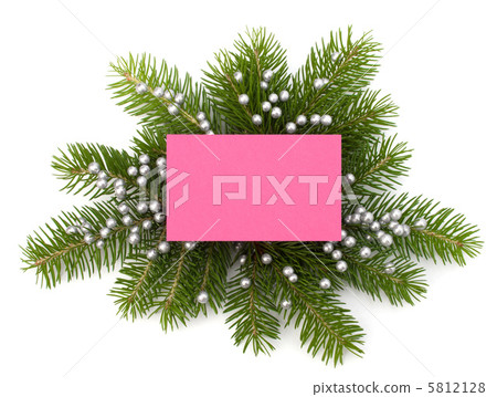 Christmas decoration with greeting card 5812128