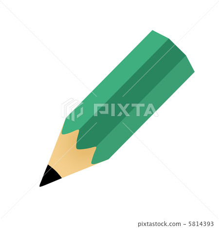 Illustration of a pencil pointing diagonally to the left 5814393