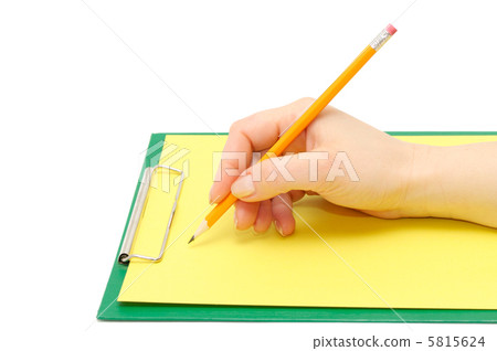 clipboard and hand clipboard and hand 5815624