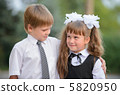 Preschool children a boy and a girl 5820950