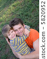 Loving father and son 5820952