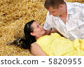 A couple in love at hay 5820955